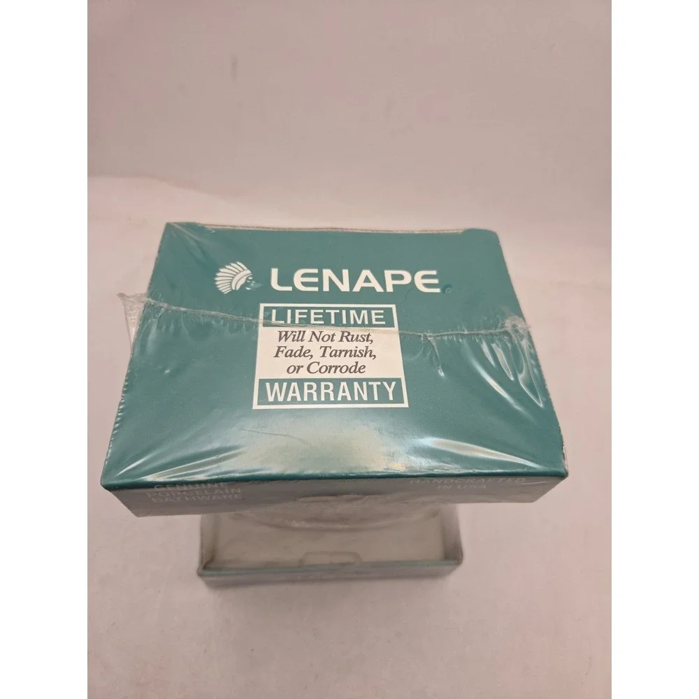 Vtg Lenape Toothbrush Holder Classic White Porcelain Factory Sealed 90s Genuine